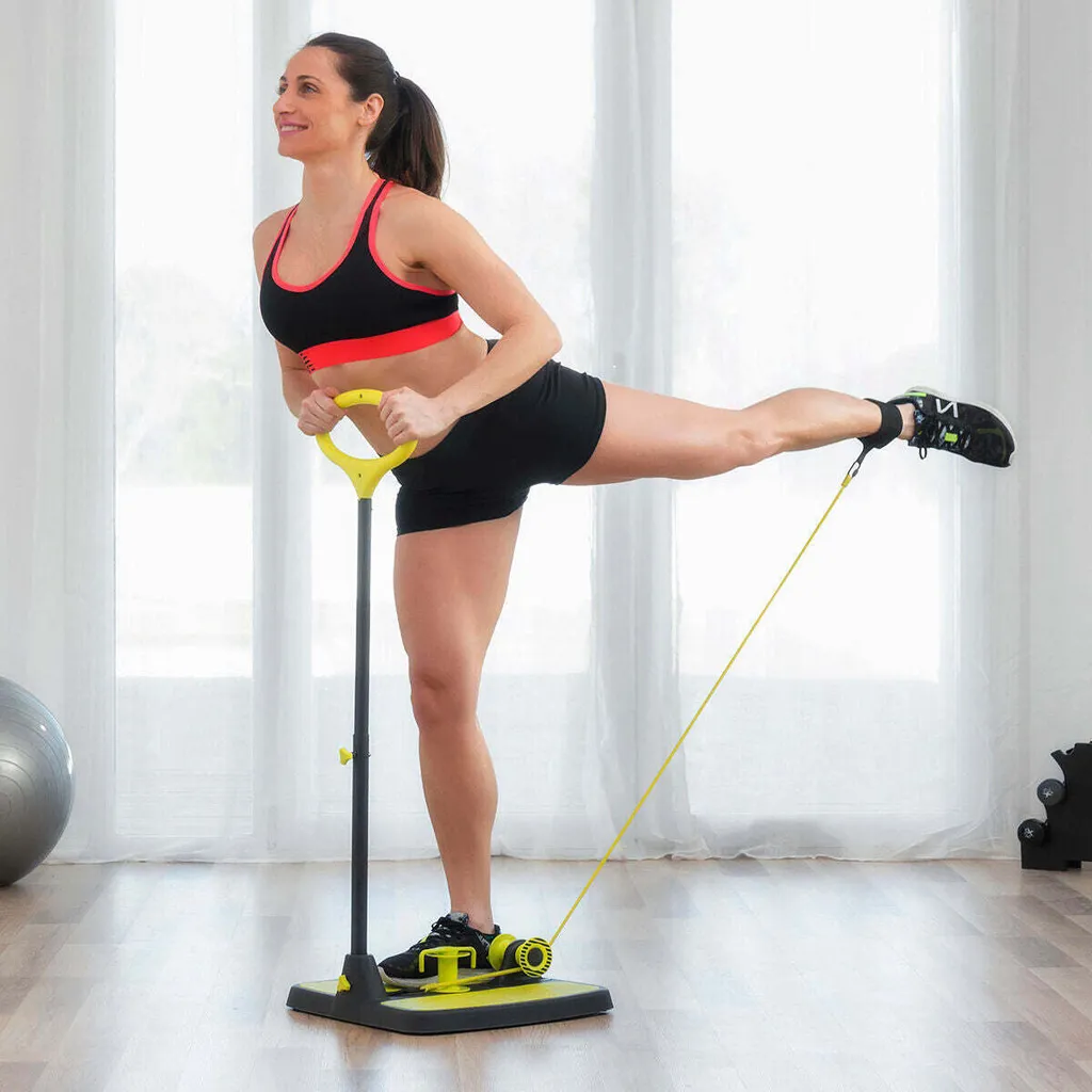 Plateforme Fitness avec Résistance Réglable et Guide de Routine Sportive