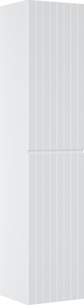 FURNLUX Hochschrank Ikonisch Weiss 35cm / Hauptfarbe: Weiß / Abmessungen: 35 x 160 x 33 cm