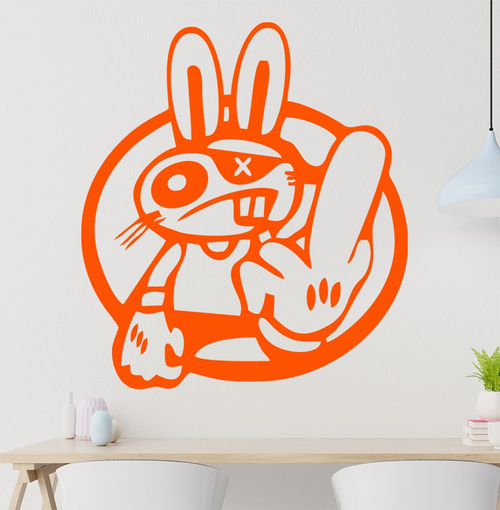 Drift Haase Fuck You Wandtattoo in 6 Größen - Wandaufkleber Wall Sticker - Dekoration, Küche, Wohnzimmer, Schlafzimmer, Badezimmer