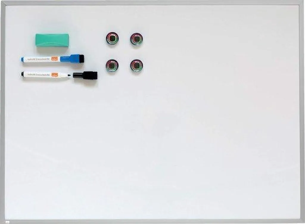 Tableau de conférence blanc magnétique 43x582cm pour bureau et salle