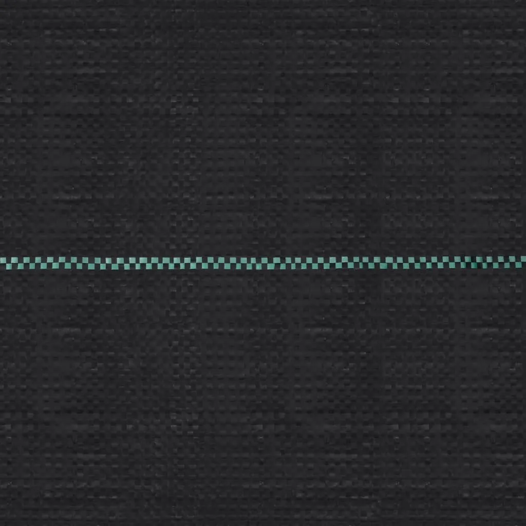 vidaXL Film anti-herbe noir 2x150 m en PP haute densité pour jardin