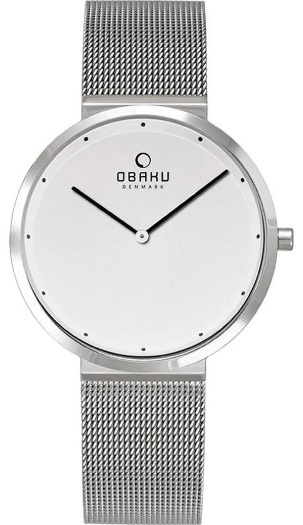 Montre étanche Obaku V230Lxcwmc en verre minéral et boîtier plat zen