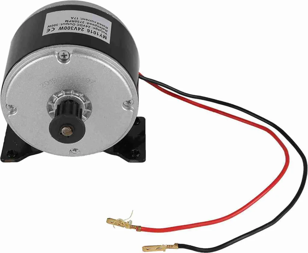 Moteur Électrique 24V 300W MY1016 pour Réparer une Panne de Scooter