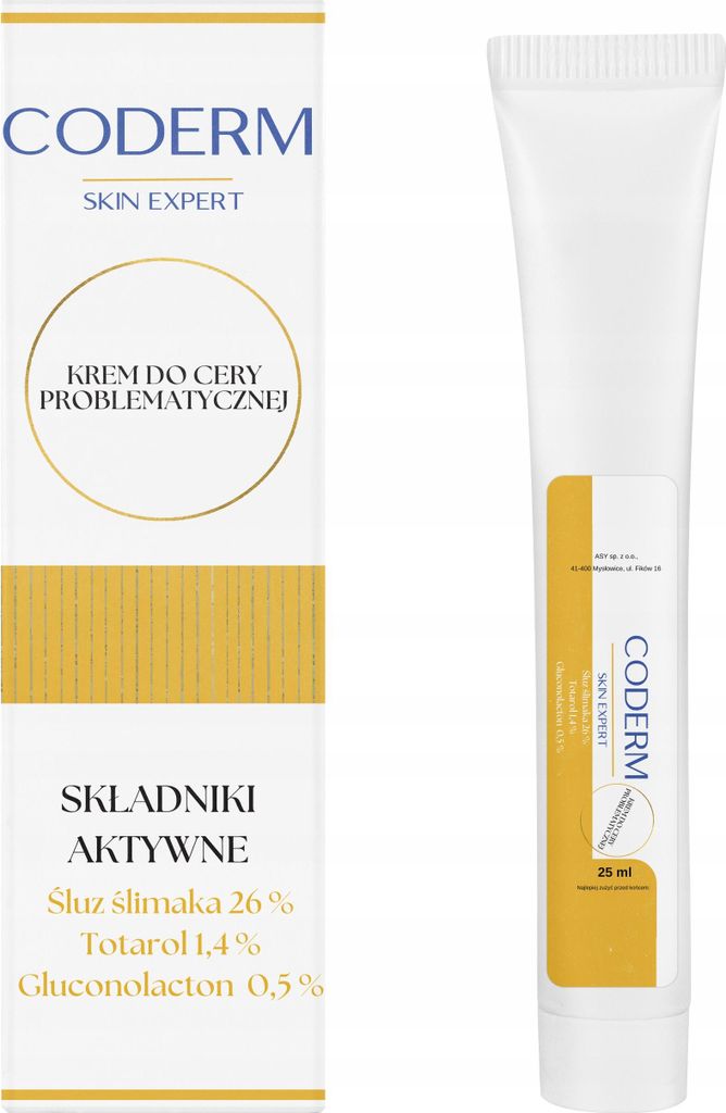 CODERM Creme für problematische Haut mit Schneckenschleim 26% 25ml