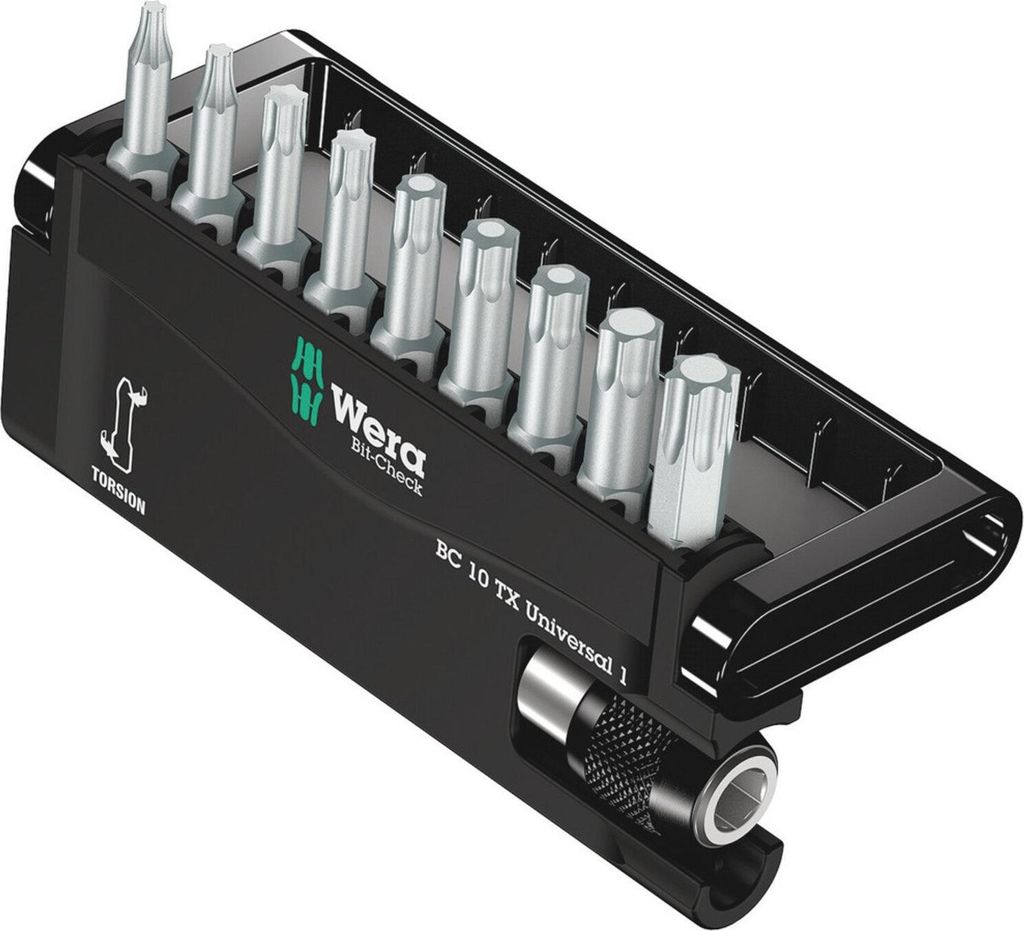 Wera 050-56164001 10-tlg TORX Bit-Set mit Universalhalter (1 Set)