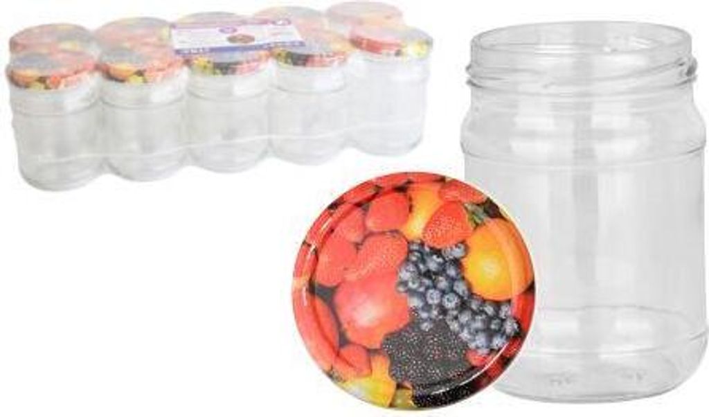 sklenice zavařovací  250ml TWIST 66 + víčka OVOCE (10ks) Obrázek produktu 