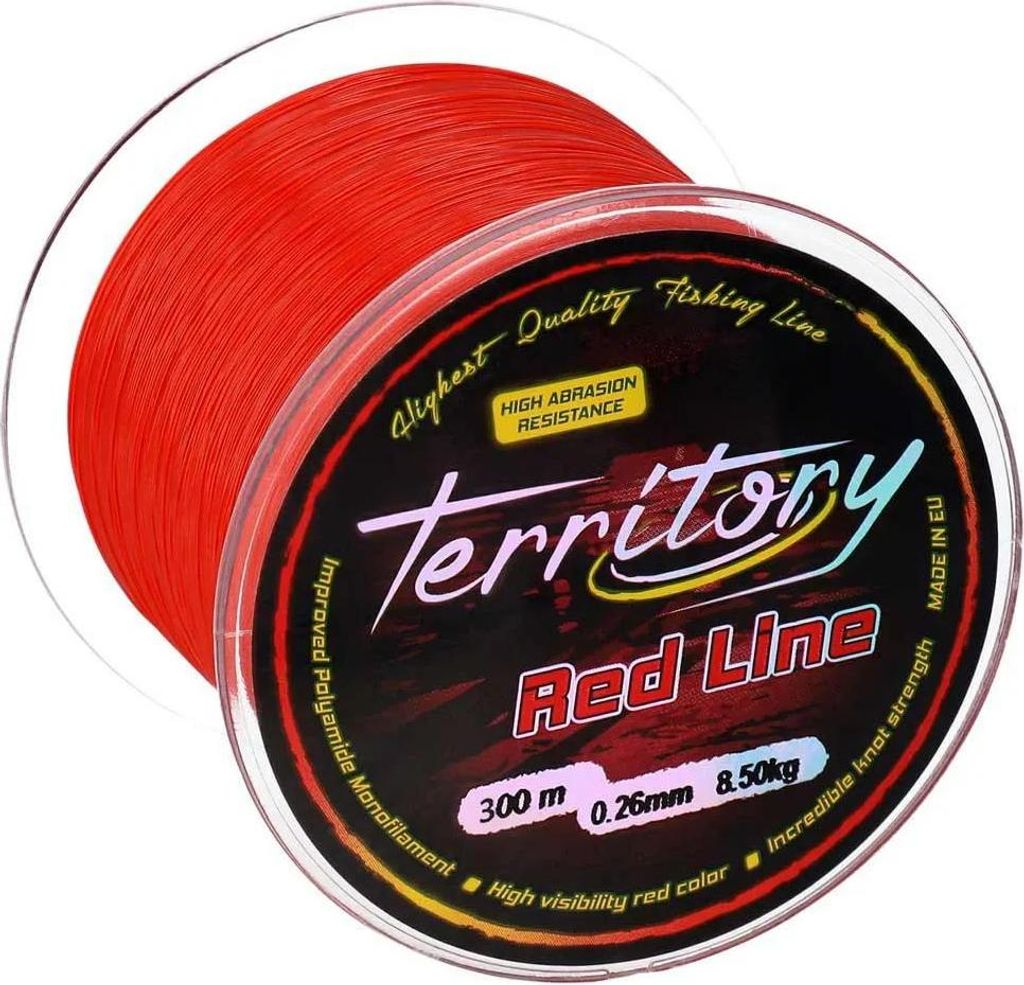 Mikado Territory Monofile Schnüre 300 M Rot 0.400 mm Rot 0.400 mm