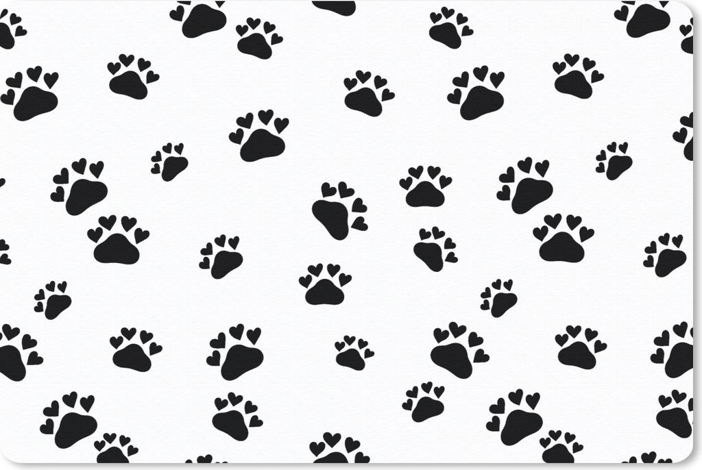 MuchoWow Mauspad Mousepad Muster - Katze - Pfoten - Jungen - Mädchen - Kinder - Kind 27x18 cm - Mousepads - Maus Mat - Pad - Mausunterlage - Bü...