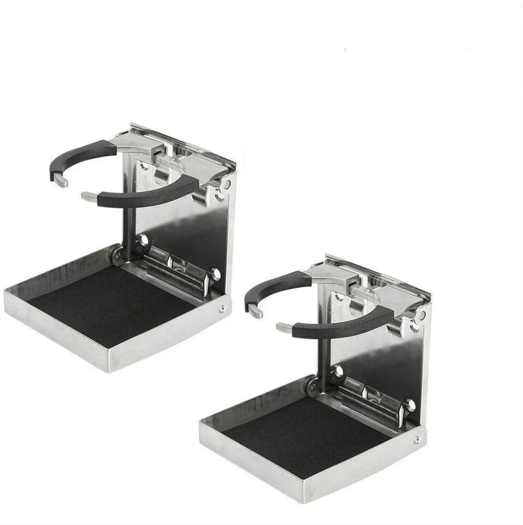 Porte-gobelet réglable en inox marin anti-rouille pour bateau, 2 pièces
