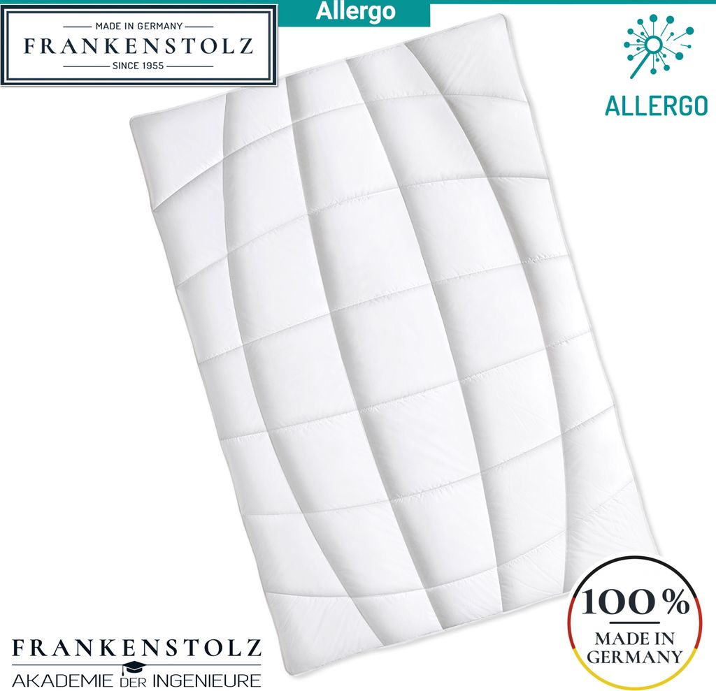 Frankenstolz 4-Jahreszeiten-Steppbett Allergo - Bettdecke für Allergiker Größe 200x200 cm