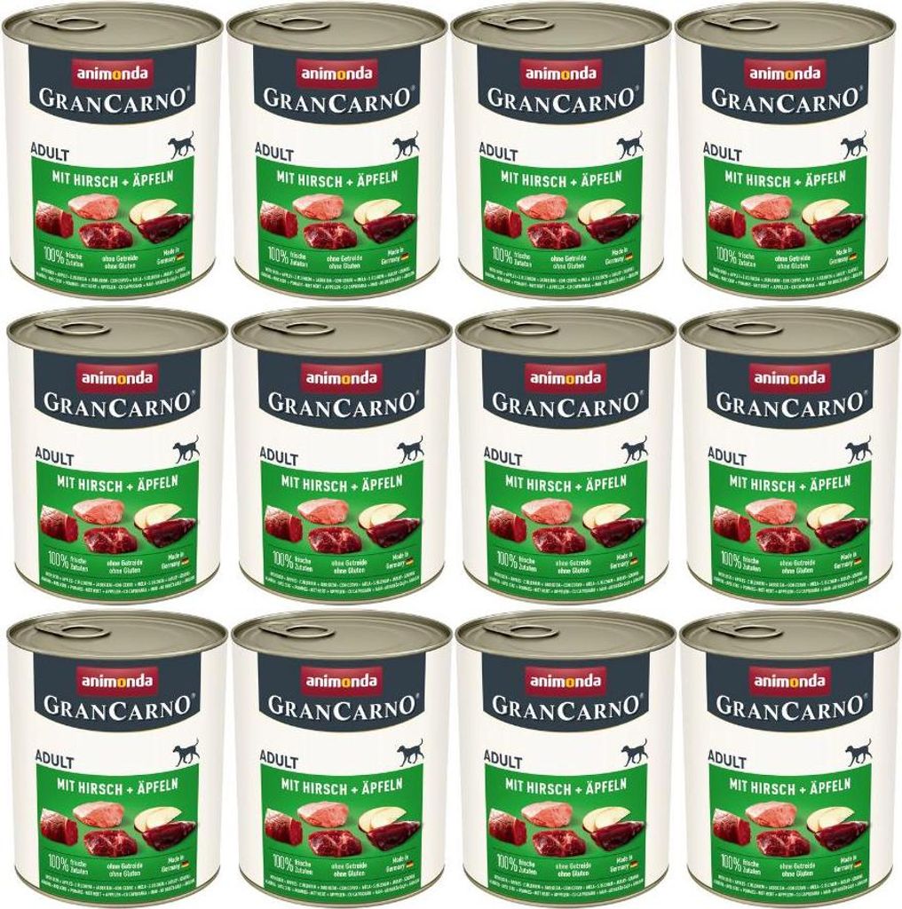 Animonda GranCarno Adult mit Hirsch & Äpfeln - 800g Obrázek produktu 
