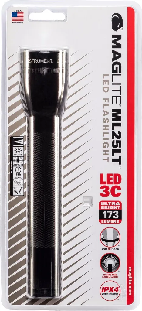 Maglite ML25LT 3C LED Torch | Torcia LED Alta Intensità Outdoor