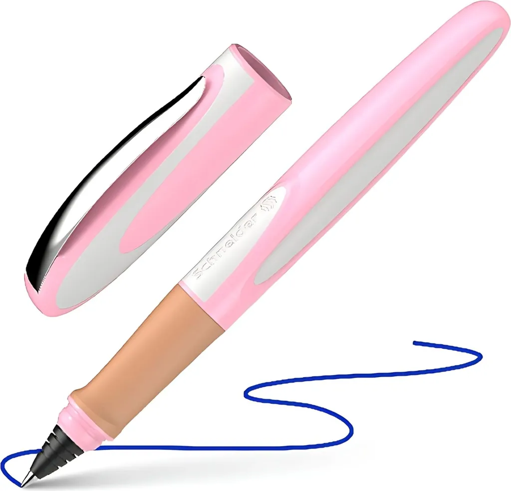 Penne Roller Schneider Ray Cherry Blossom - Blu 0,5mm per Scuola - 2