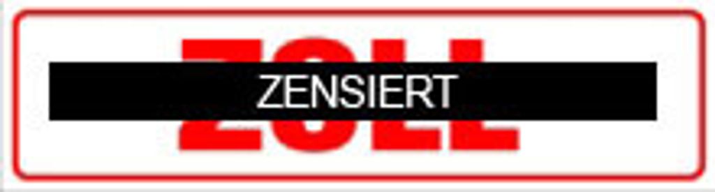 INDIGOS UG - Magnetschild "Zoll" 30 x 8 cm reflektierend - Magnetfolie für Auto / LKW / Truck / Baustelle / Firma