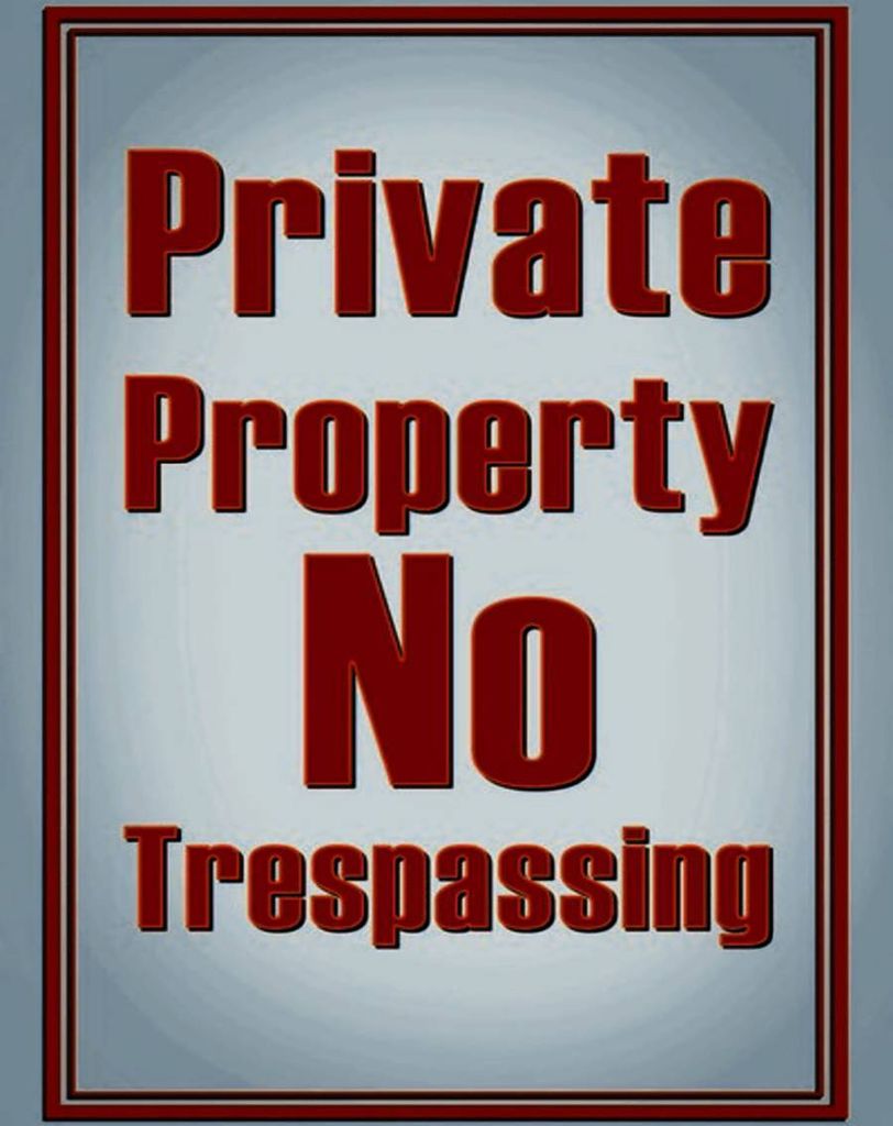 vianmo Holzschild 40x30 cm private Property No Trespassing