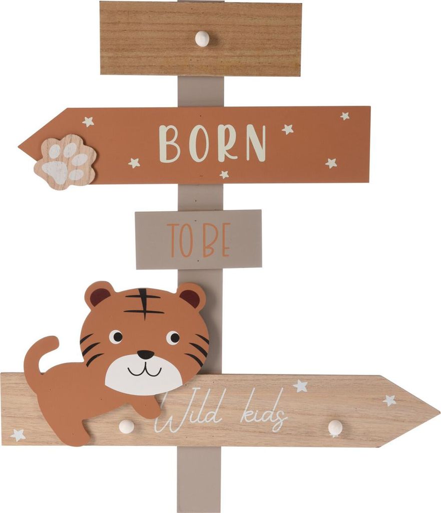 Kindergarderobe Zoo, 44 x 3,5 x 51,5 cm