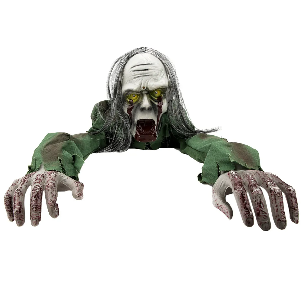 Fantôme sonore interactif et rampant pour déco Halloween effrayante 1m