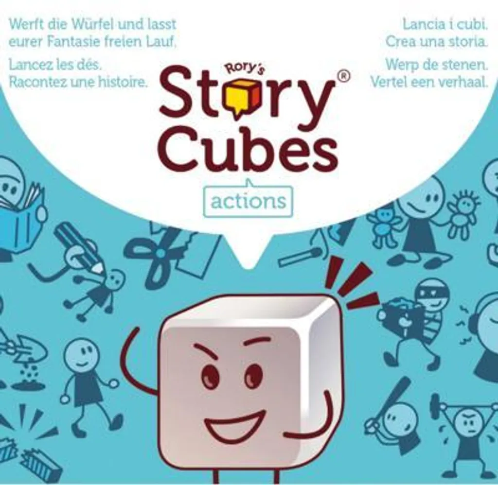 Jeu créatif Story Cubes Actions pour animer les soirées en famille et ateliers