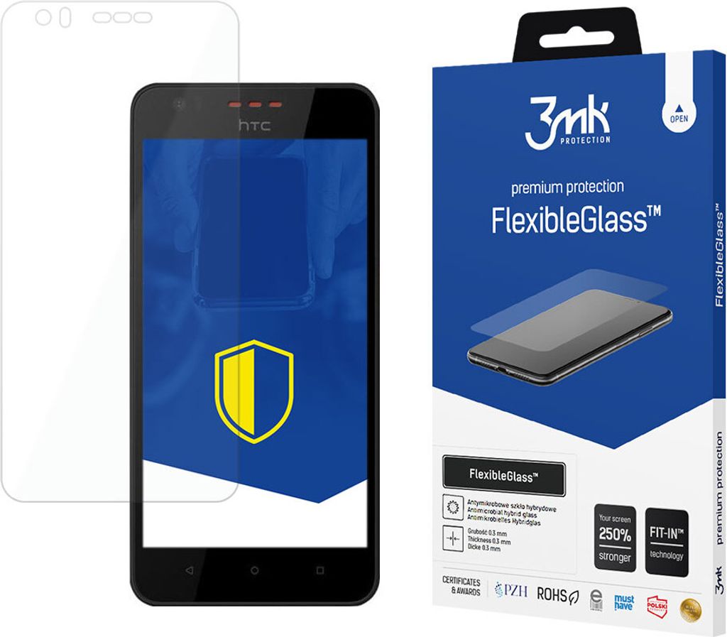 3mk FlexibleGlass Hybridglas für HTC Desire 825 - Durchscheinend & Bruchsicher KP26632