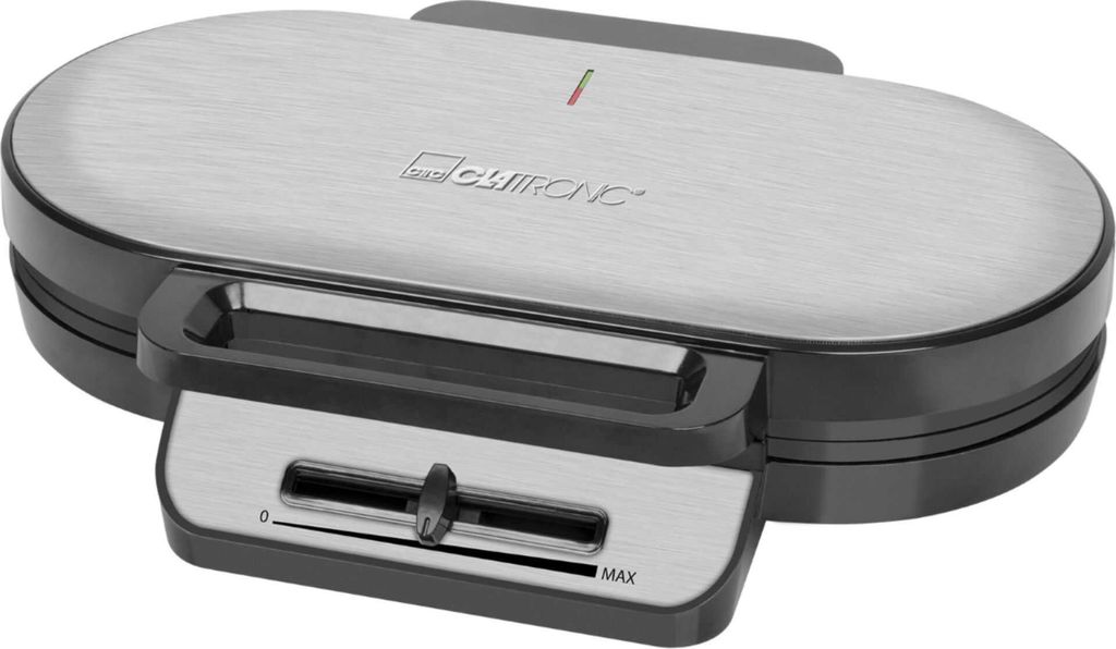 Clatronic WA 3745 Waffeleisen, Edelstahlgehäuse, 1200 Watt, Produktbild 