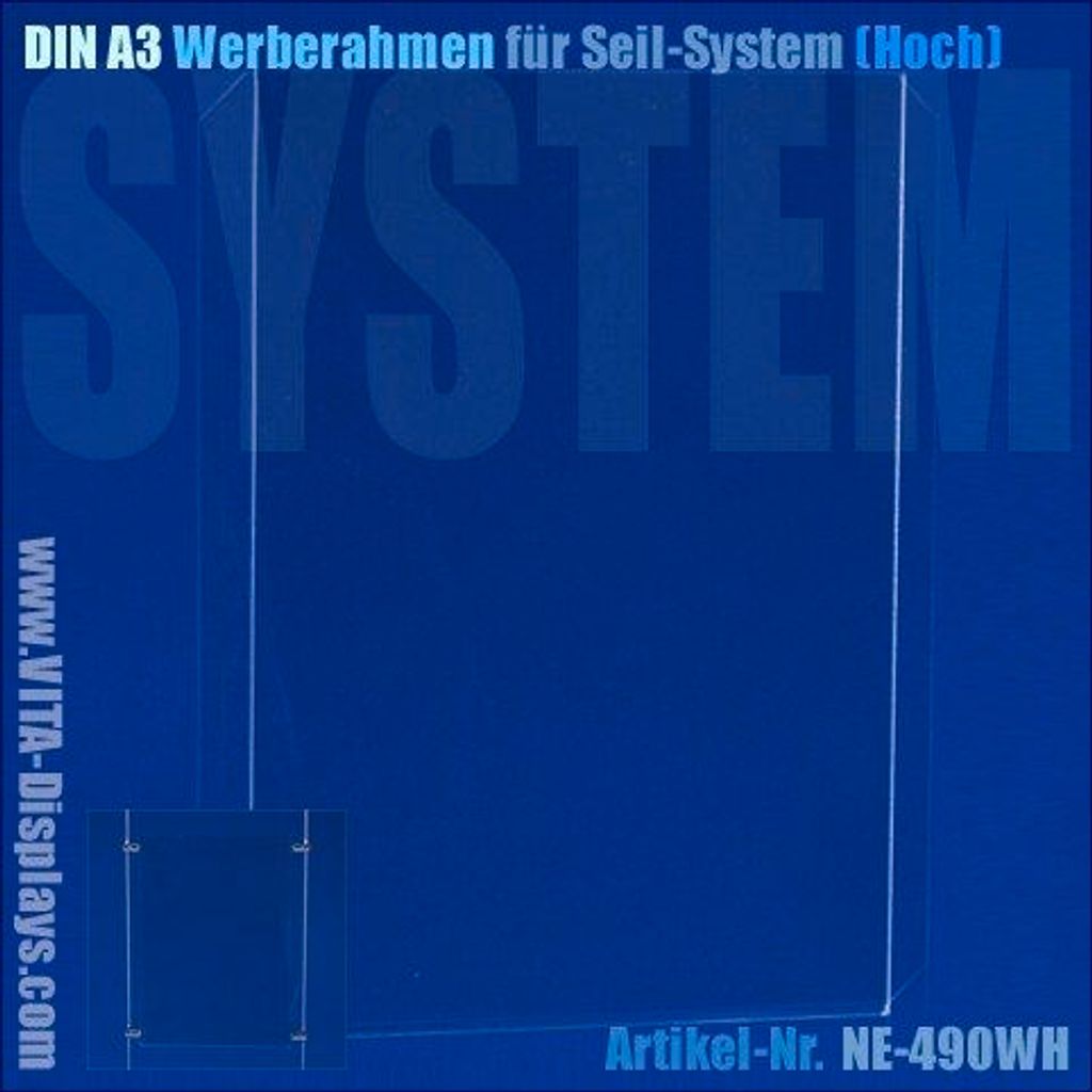 DIN A3 System-Display / Hochformat