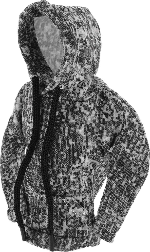 1 Stk. Universaler Schaltknauf-Abdeckung Automobilisches Manueller Schaltgriff-Schutz 3D Gedrucktes Hoodie-Stil Vertikale Linien Grau Polyester