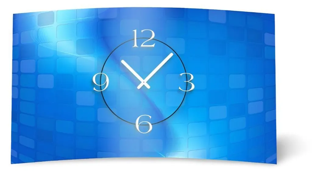 Orologio da parete astratto blu di design Orologio da parete moderno di design silenzioso senza ticchettio dixtime 3D-0058