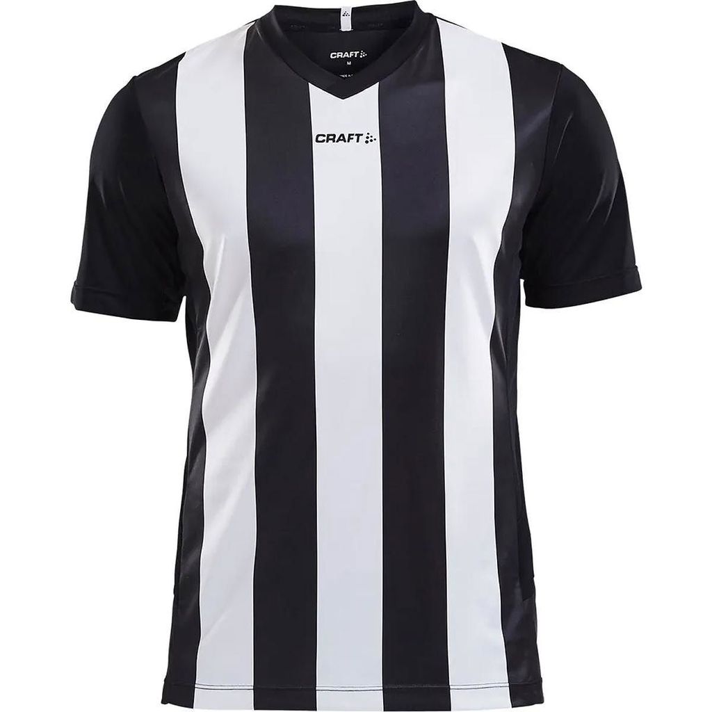 CRAFT Progress Jersey Stripe M Black/White XL