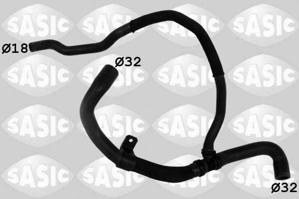 SASIC Kühlerschlauch Wasserschlauch für RENAULT CLIO II (BB0/1/2, CB0/1/2) 3404160