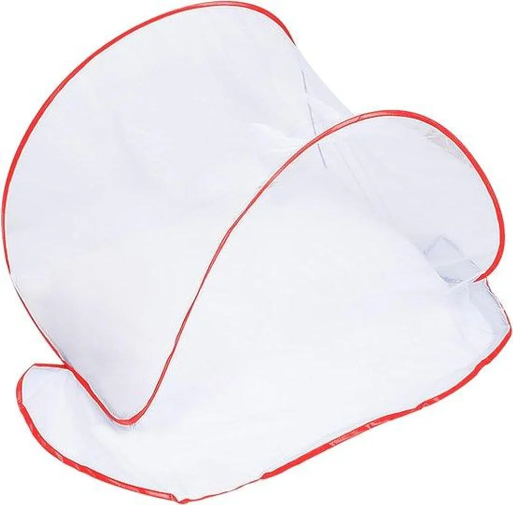 Tente moustiquaire pop-up rouge amovible pour chambre et camping - 1 place