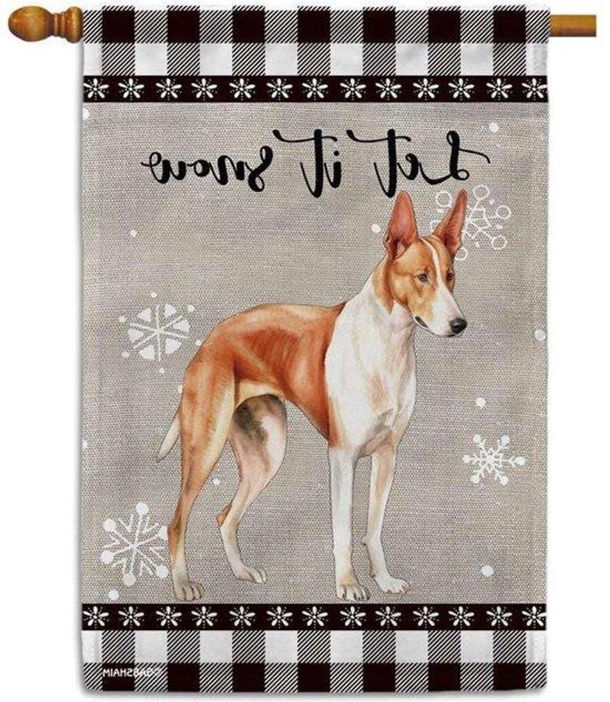 Gartenbanner - Einladung für Gäste - doppelseitig bedruckt - 75x106 cm - Ibiza Hund