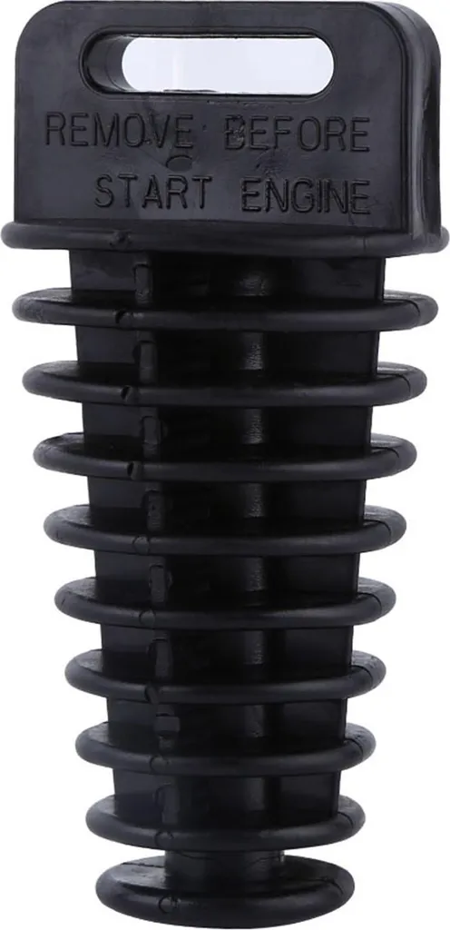Tappo per Scarico Moto e Quad Nero Universale Lavaggio Marmitta