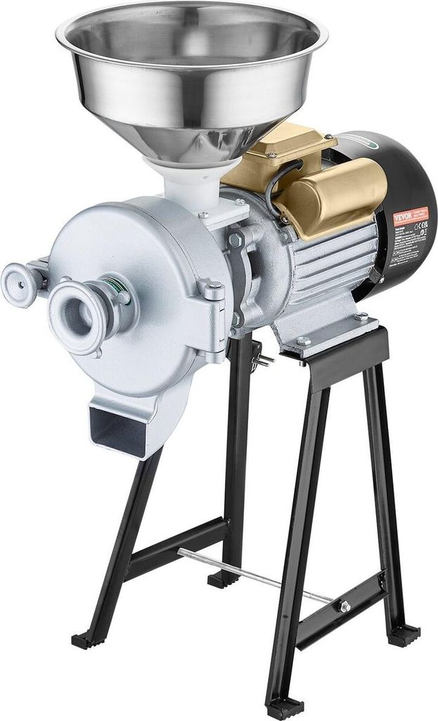 3000W Electric Grain Grinder Corn Wheat Flour Cereal Mill Wet & Dry