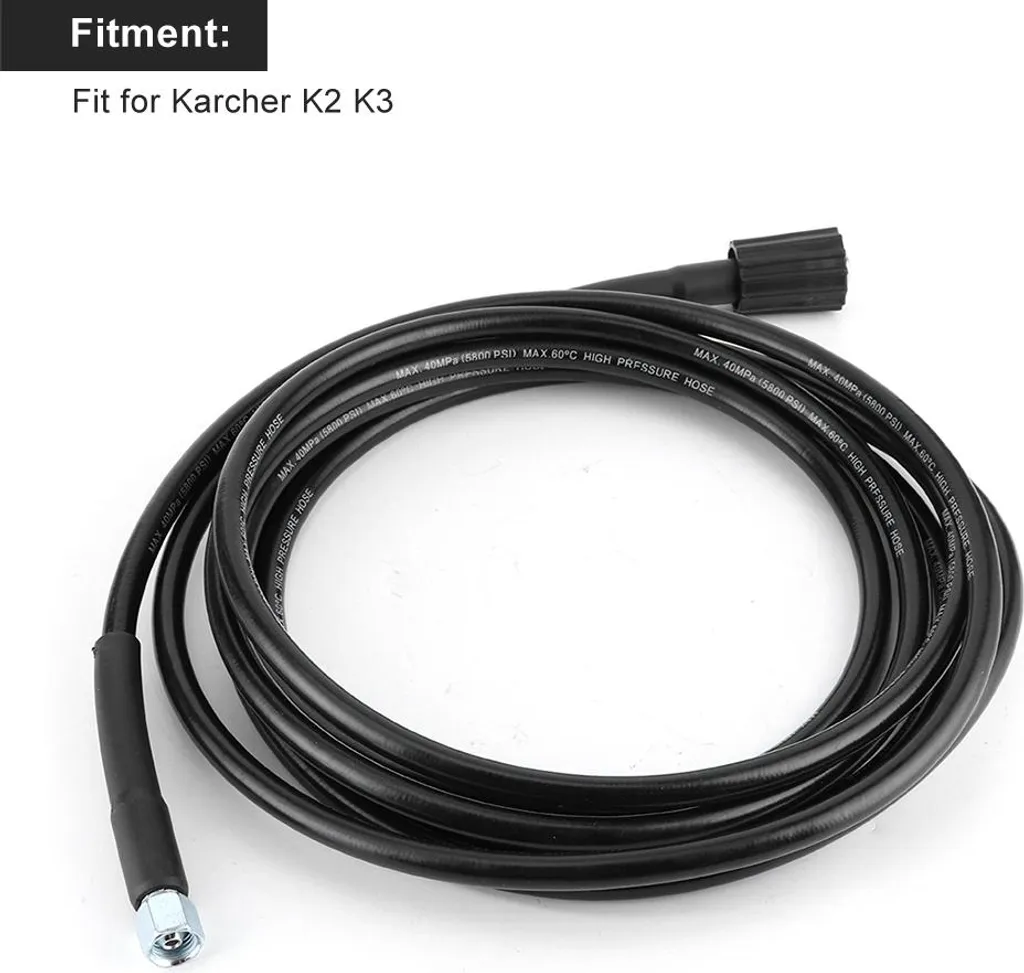 Flexible de Lavage Haute Pression 15m compatible Karcher K2 K3 40MPa