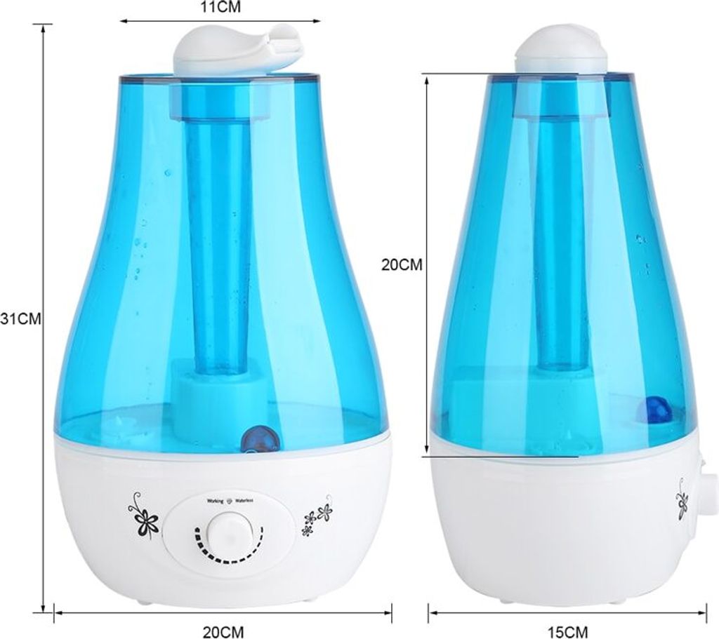 3L Ultraschallbefeuchter, 25W Ultraschall-Luftbefeuchter Produktbild 4