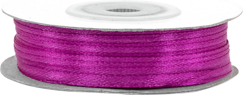 Satinband 3mm x 50m Rolle Purpur Produktbild 