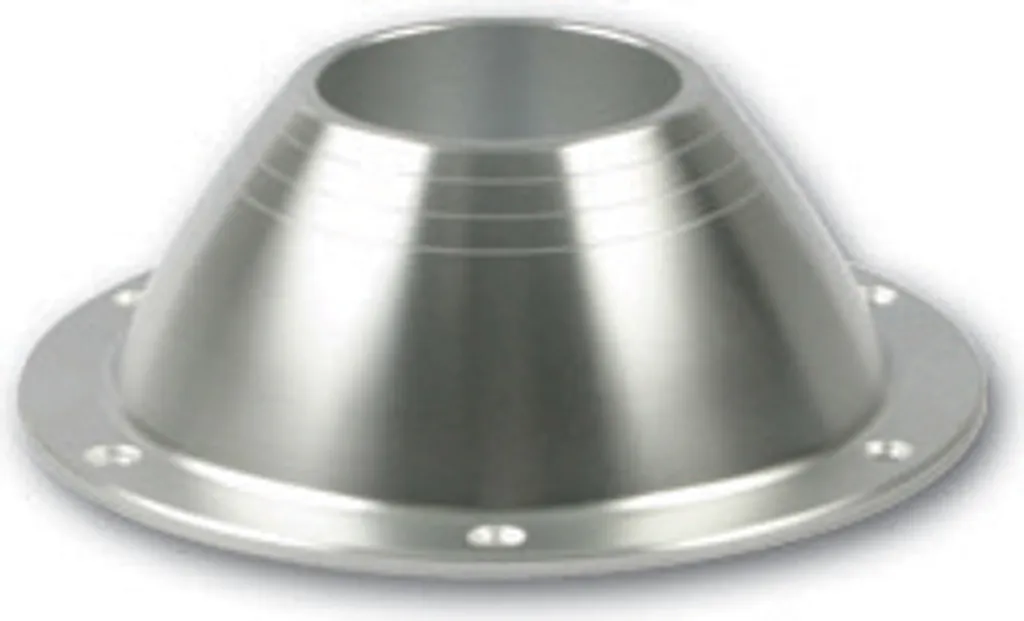 Embase de pied de siège bateau ø 76 mm en aluminium anodisé Zwaardvis
