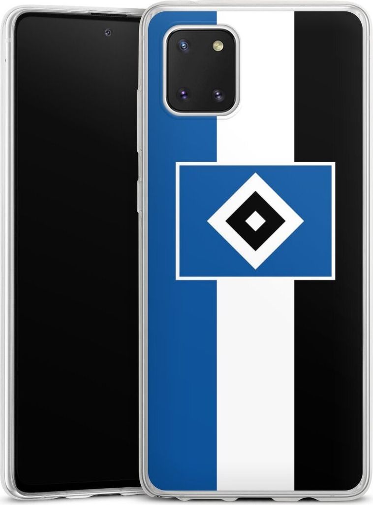DeinDesign Slim Hülle für Samsung Galaxy Note 10 lite Silikon Case Ultra Dünn Handyhülle HSV Hamburger SV Streifen