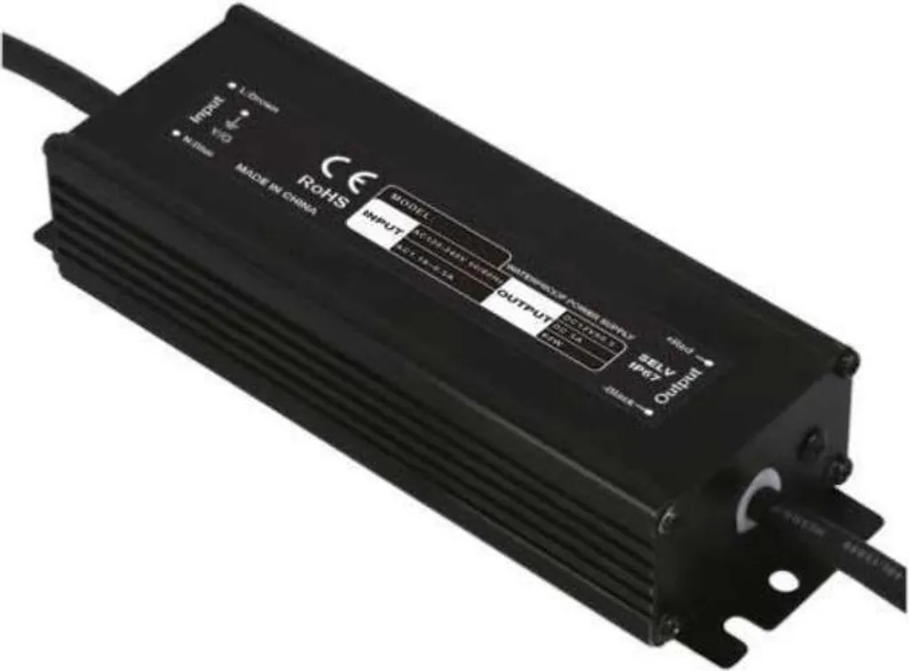 Transformateur 220V 24V DC 60W 2,5A Étanche IP67 pour Éclairage LED