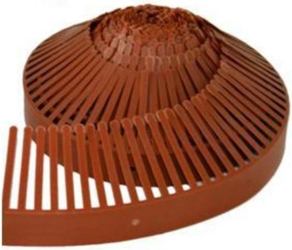 Traufenlüftungskamm 65 mm B.W.K. - 1 m - braun - 62010070