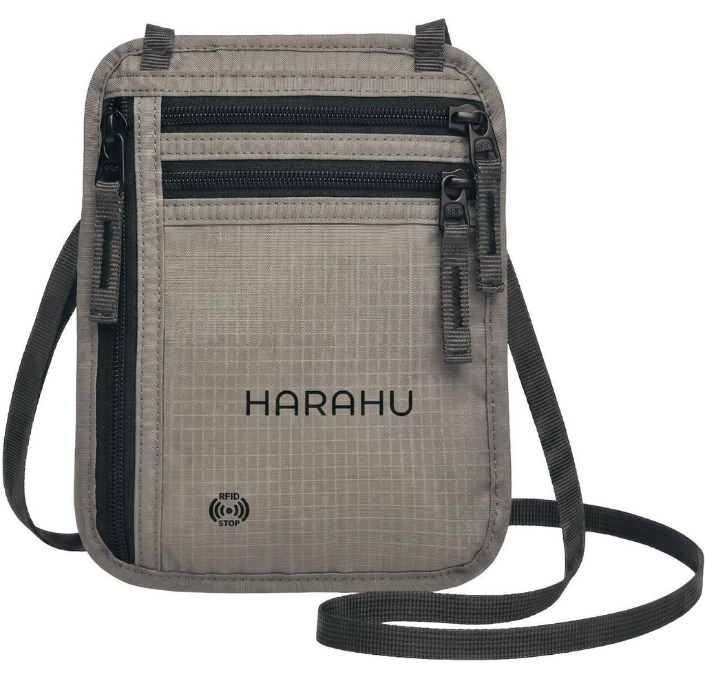 Herren Crossbody-Tasche mit RFID Schutz - HARAHU Venture Grau KP40358