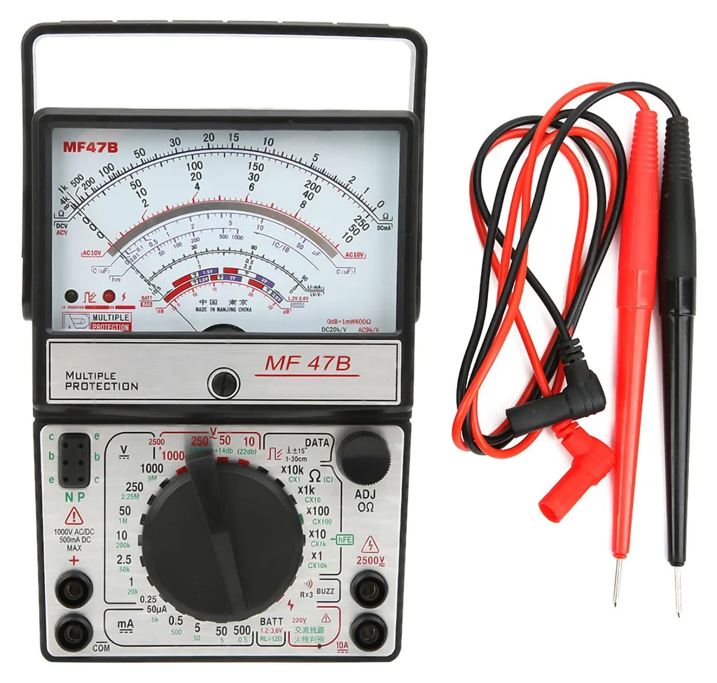 Multimètre de diagnostic pour électricien MF47B dépannage CA/CC rapide