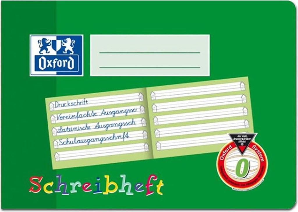 Oxford Schreibheft, DIN A5 quer, Lineatur: 0 - 1 Stück Produktbild 