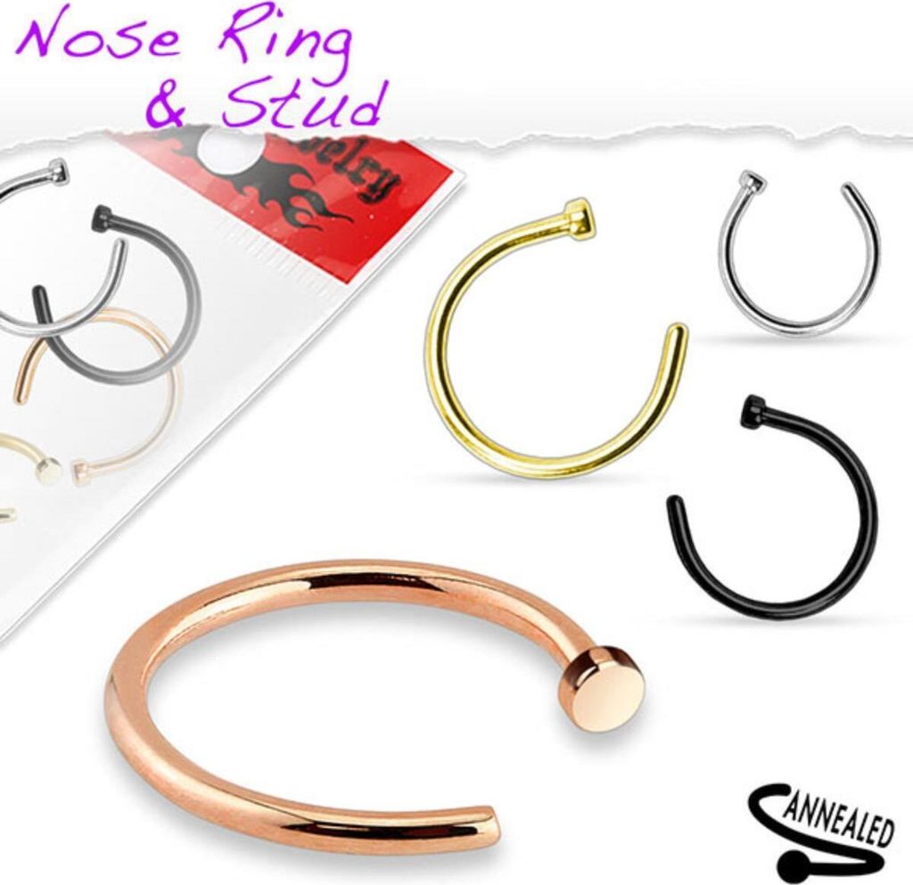 Nasenring Nasenpiercing Piercing Hufeisen Ring Nose Hoop Produktbild 