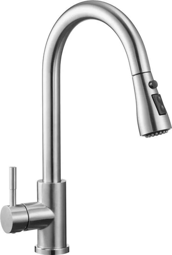 Douchette de cuisine extensible pour évier profond avec jet haute pression