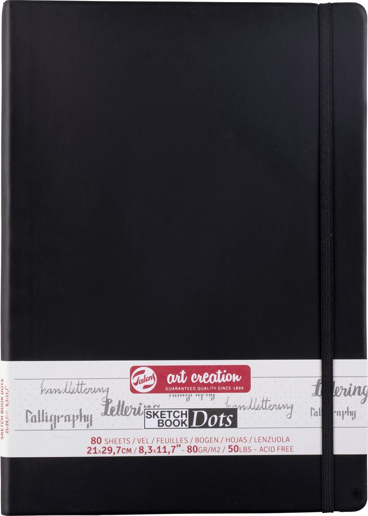 Talens Art Creation Skizzenbuch mit Punktraster 21 x 29,7 cm, 80 g, 80 Blätter