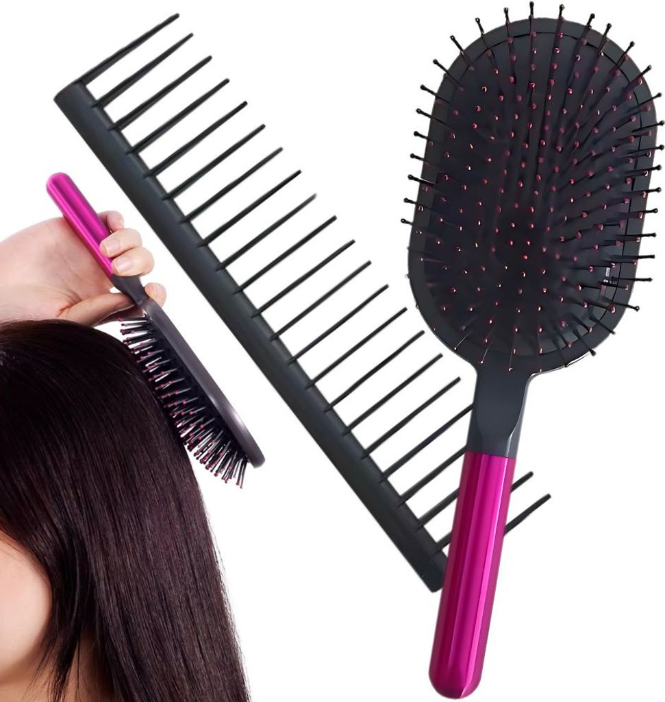 Massagebürste zum Kämmen der Haare für die Kopfmassage + Kamm