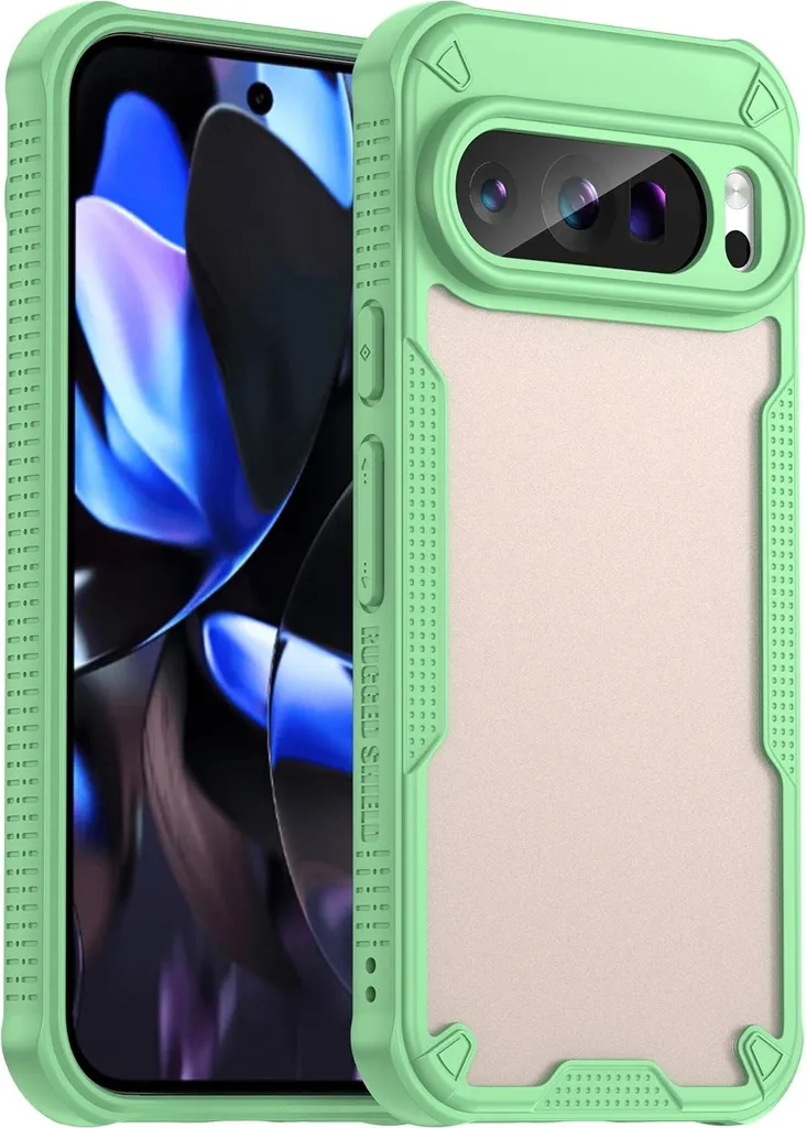 Custodia Militare Pixel 9 Pro Verde Phonesta Armor - Testata Anti-Drop