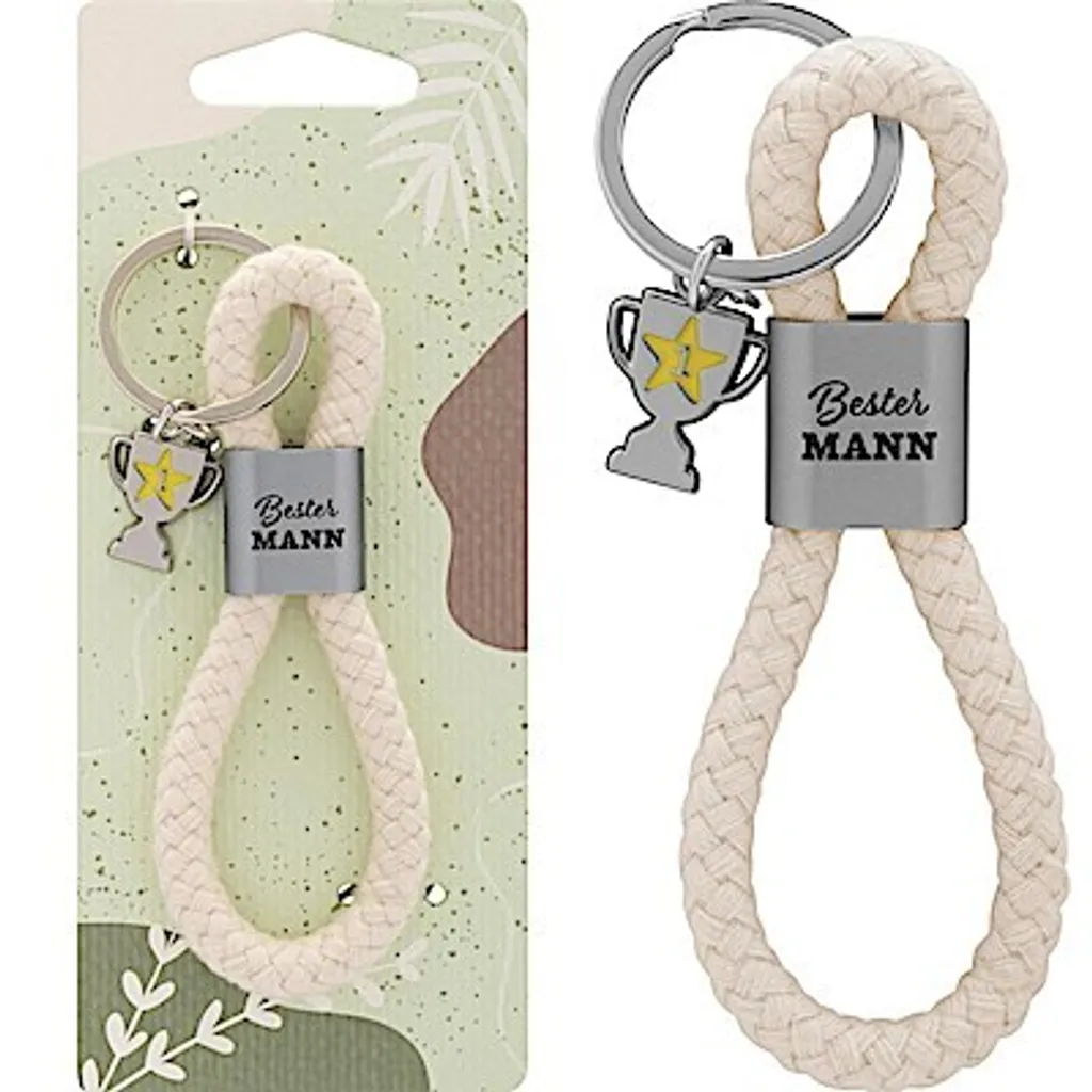 Porte-clefs Loop avec motif Témoin et breloque trophée de célébration - 2