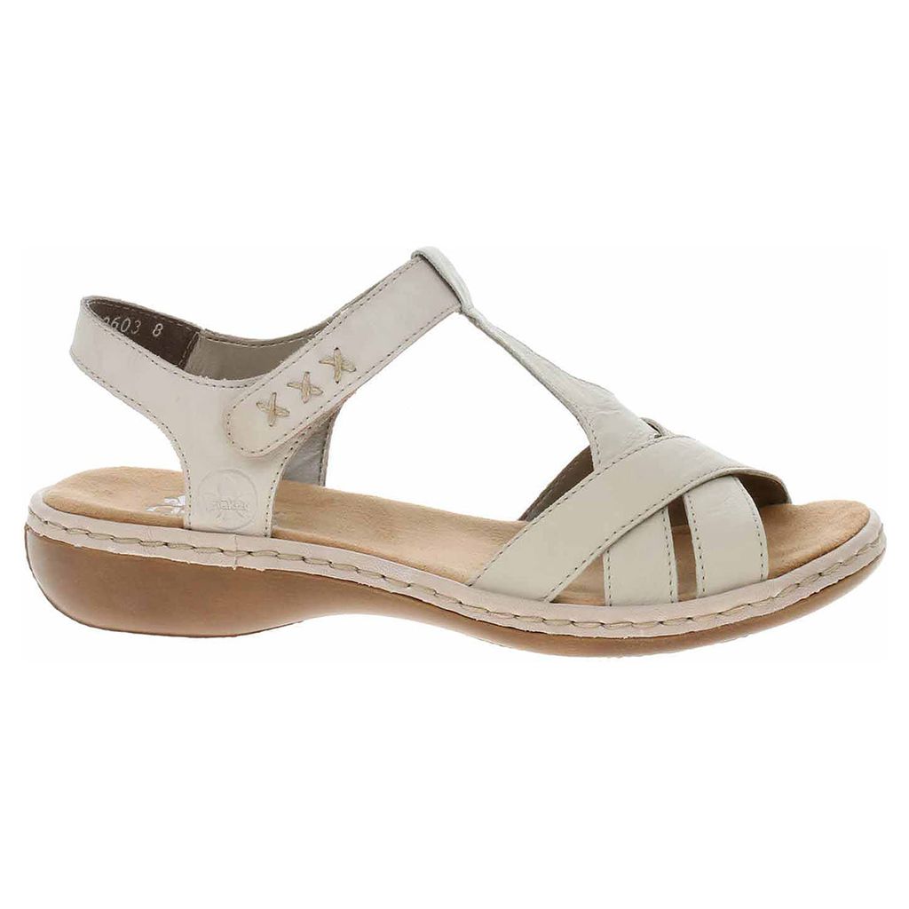 Rieker Damen Klassische Sandalen 65919-60 Farbe:Beige Größe: 37